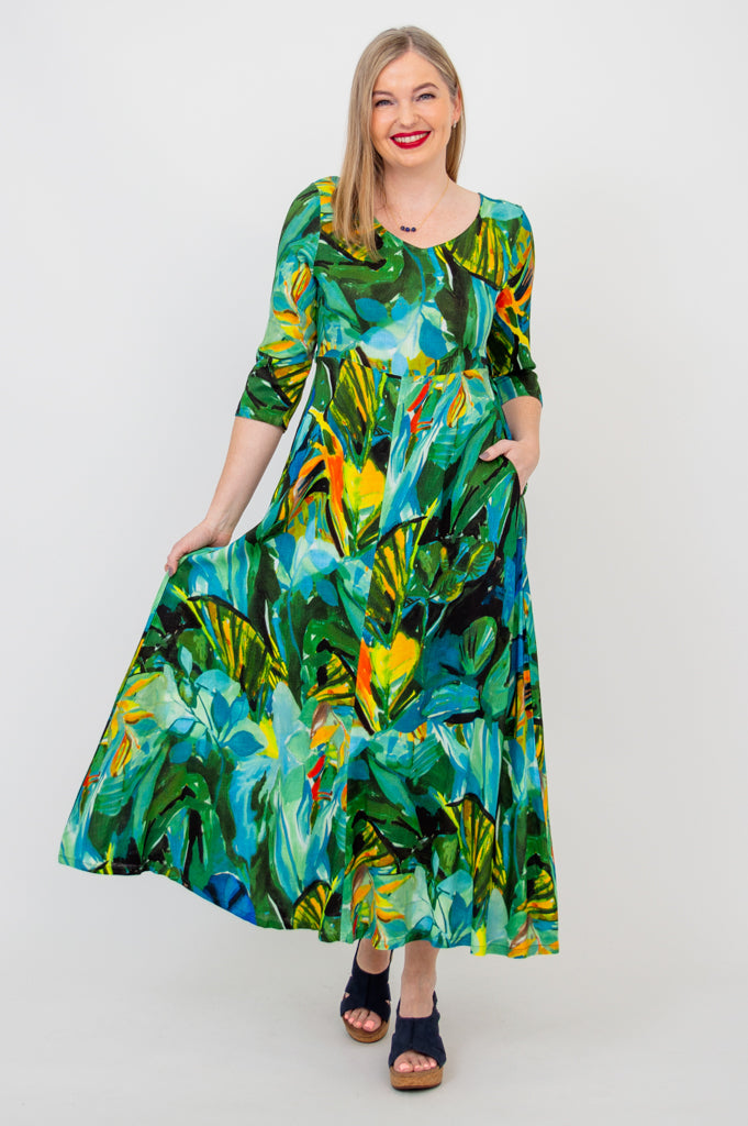 Eco-Friendly Coco Dress by Greenroom | Soft Linen & Bamboo Blend | Perfect for Summer Outings & Beach Vacations
