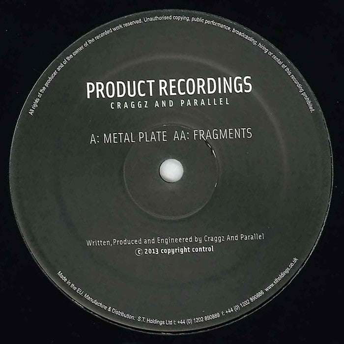 Craggz & Parallel Fragmented EP 12 Vinyl Record | Limited Edition Electronic Music | Perfect for DJ Sets & Music Collectors