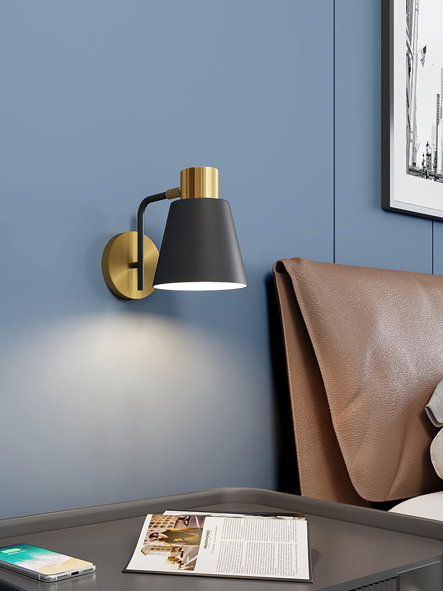 Adjustable Swing Arm Wall Lamp - Modern Reading Light for Bedroom, Living Room & Office - Dimmable LED Wall Sconce with Flexible Gooseneck Design