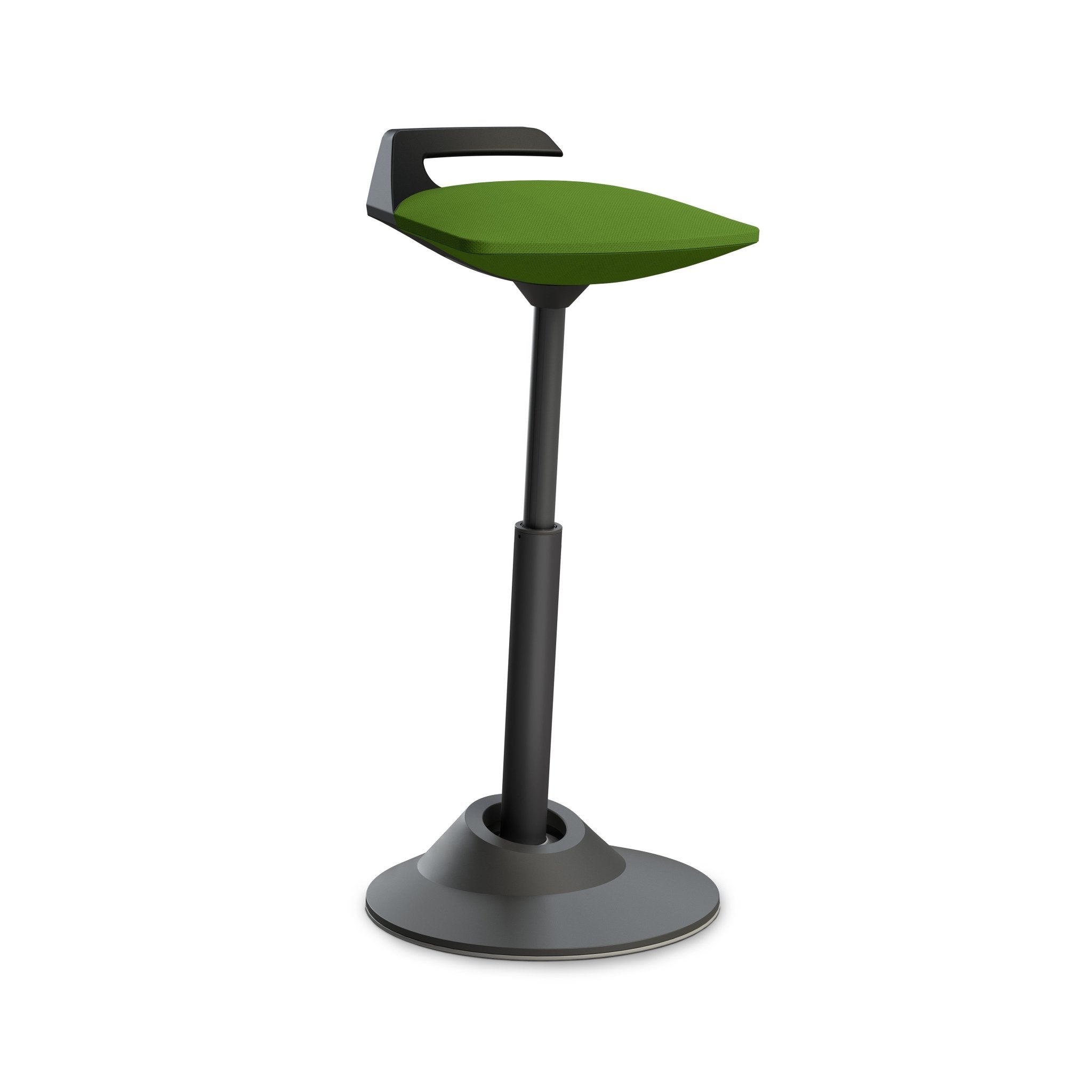 Aeris Muvman Black Ergonomic Office Chair - Adjustable Height & Lumbar Support for Home & Workspace Comfort
