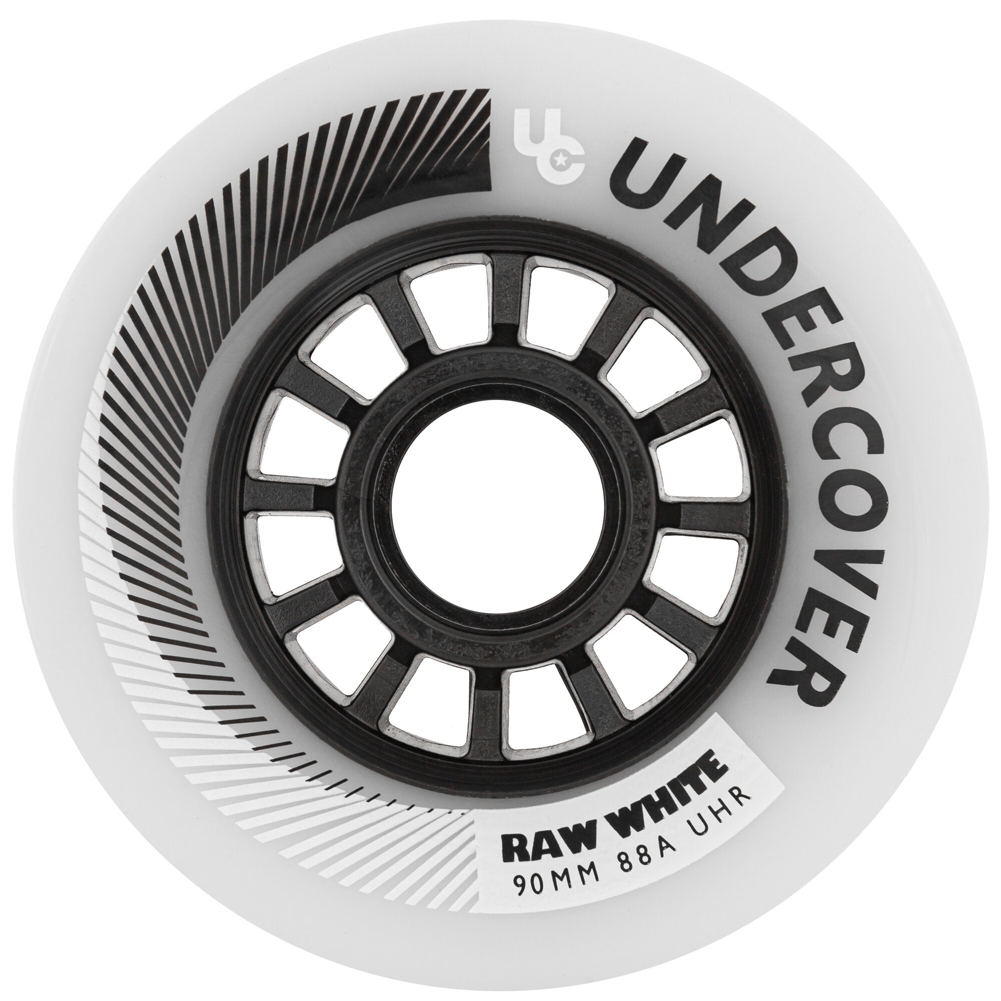 Premium 90/88A White Raw Skateboard Wheels - 4 Pack for Smooth Riding & Tricks - Perfect for Street Skating & Park Performance