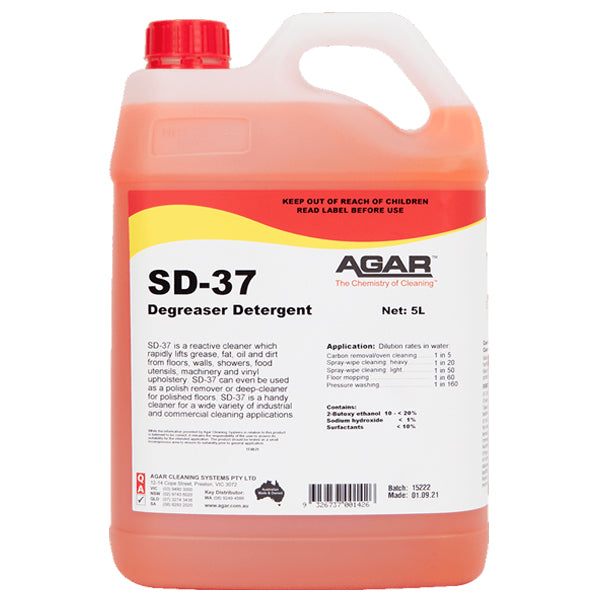 Agar SD 37 Degreaser - Heavy Duty Multipurpose Cleaner for Kitchen, Garage & Industrial Use | Removes Grease, Oil & Stubborn Stains