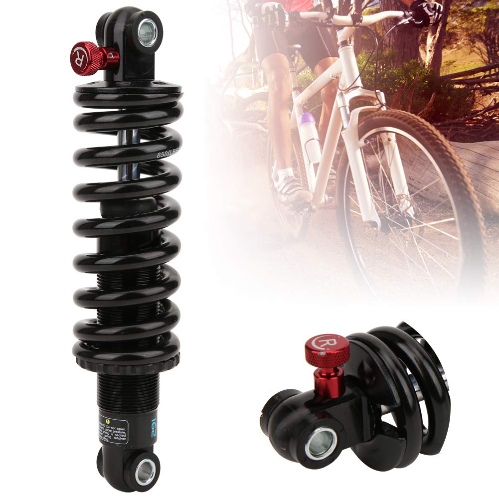 Keenso Aluminum Alloy Oil Pressure Spring Shock Absorber - Bicycle Suspension Fork Damper for MTB, Mountain Bike & Off-Road Cycling - Smooth Ride on Trails, Commuting & Adventure Tours