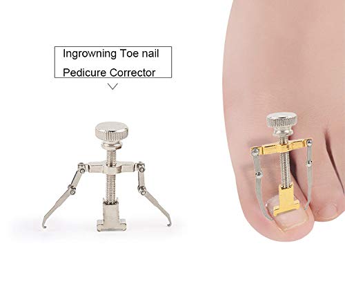Vitalogy Ingrown Toenail Corrector Tool with Case - Professional Pedicure Corrector, Nail Lifter & Straightener for Ingrown & Fungal Toe Nails | Gold | Perfect for Home Foot Care & Pain Relief