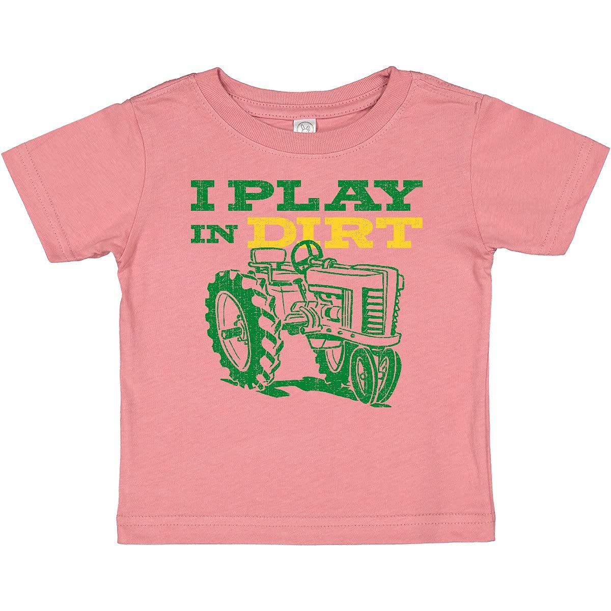 Inktastic Play in Dirt Tractor Baby T-Shirt - Cute Farm-Themed Cotton Tee for Toddlers & Infants - Perfect for Playdates, Farm Visits & Outdoor Adventures