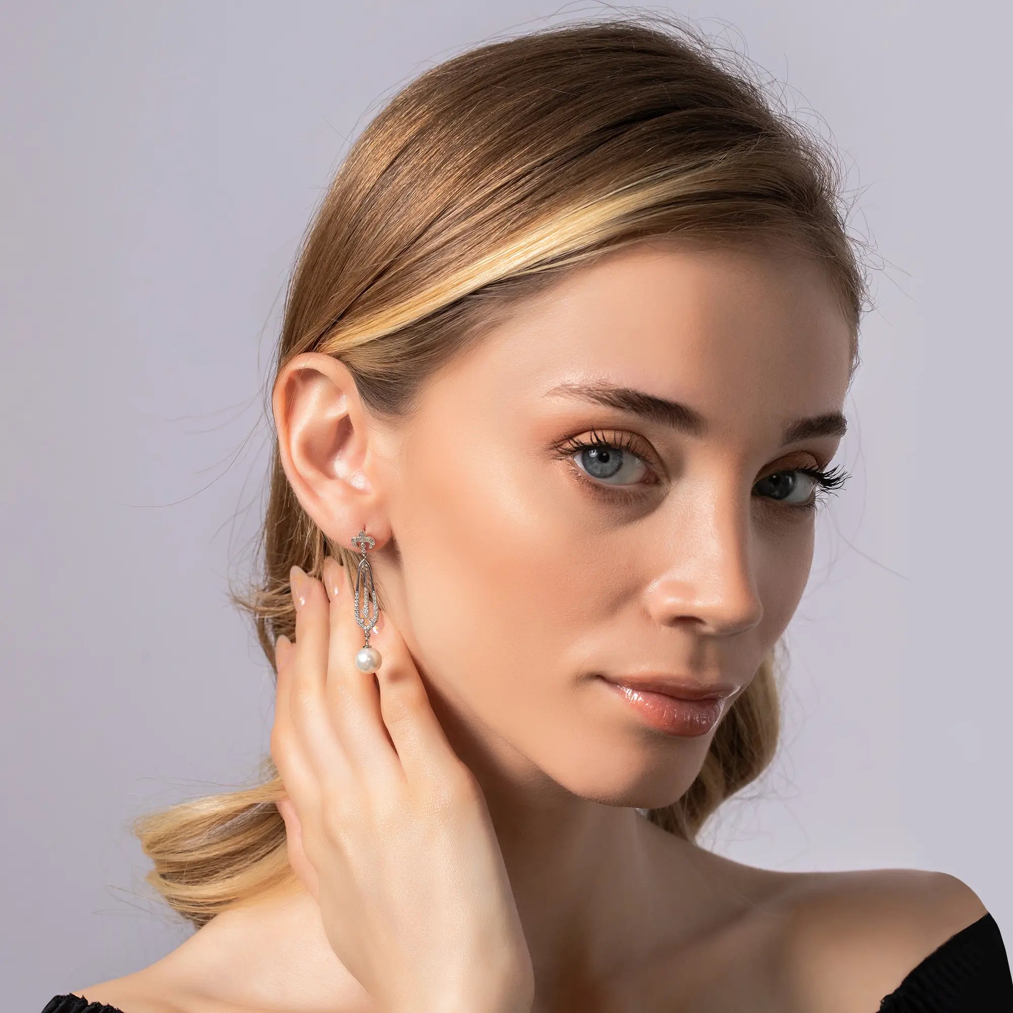 Elegant Freshwater Pearl Drop Earrings for Women – Perfect for Weddings, Parties & Everyday Wear