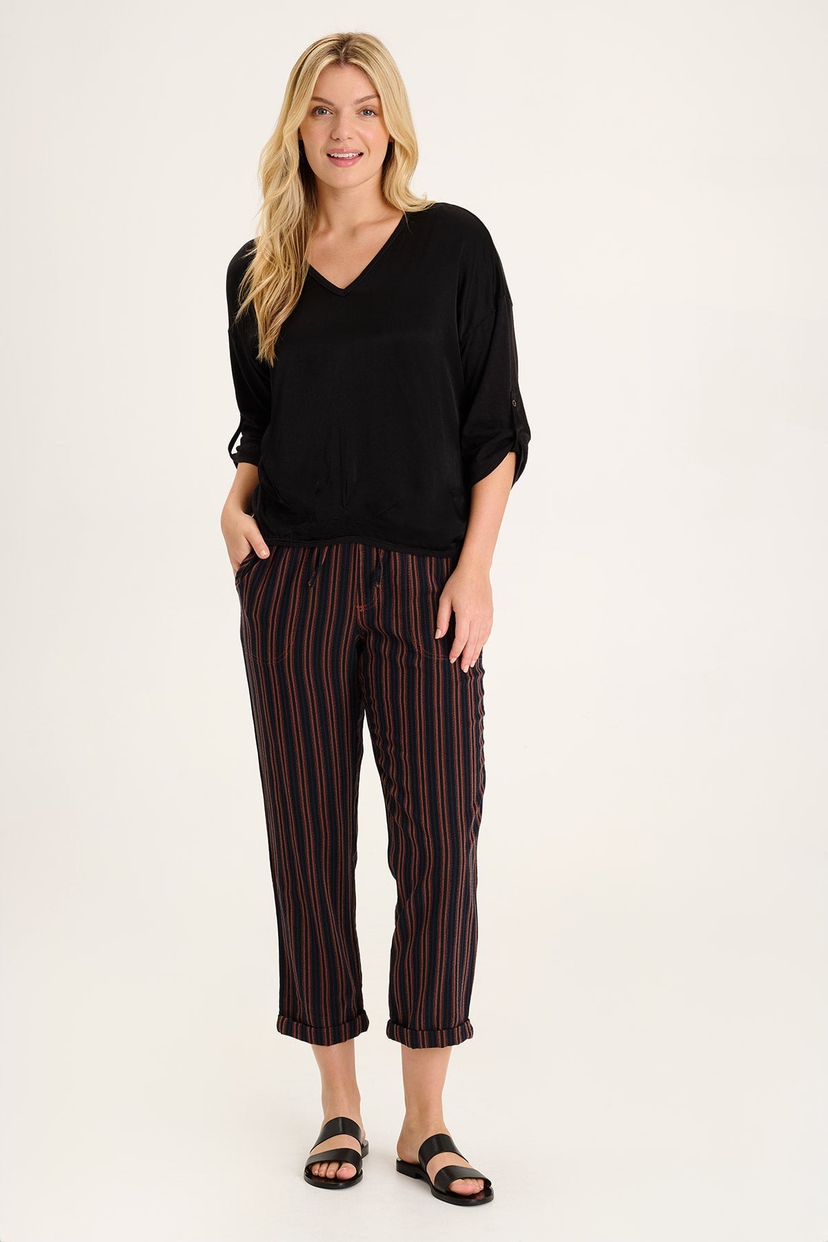 Vandiver Women's Black Top - Stylish & Comfortable Blouse for Casual Wear, Office & Night Out