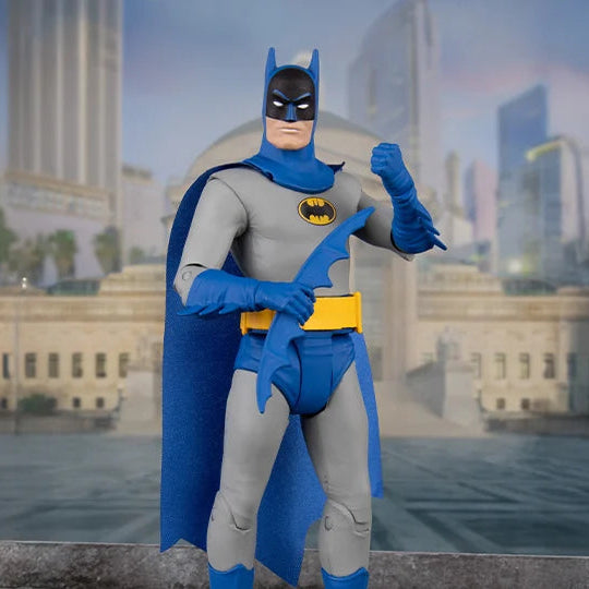 DC Comics Super Friends Retro Batman Action Figure - 6-Inch Collectible Toy for Kids & Adults - Perfect for Display, Gifts, and Superhero Play Scenes