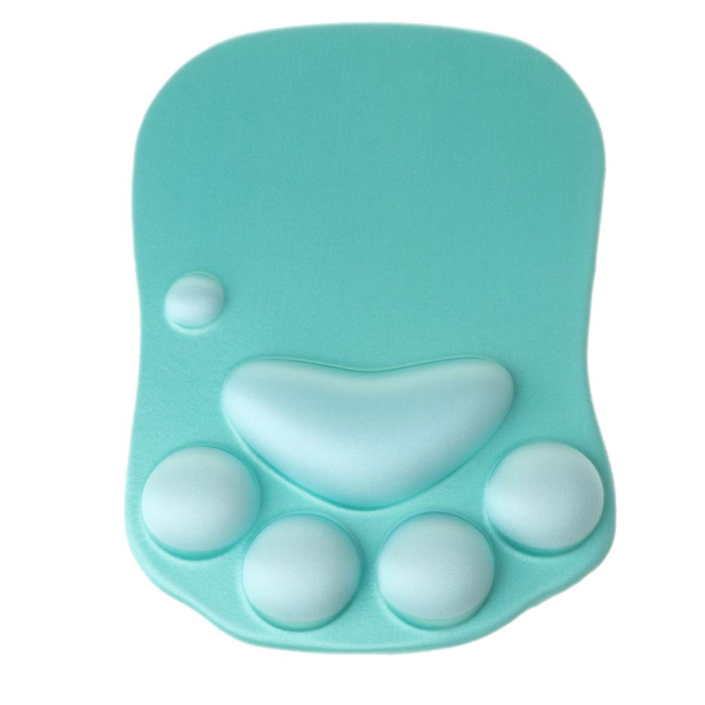 Anime Cat Paw 3D Mouse Pad with Wrist Rest - Soft Memory Foam & Silicone Gaming Mouse Mat for PC Laptop - Ergonomic Support for Office Work, Gaming, and Long Computer Use