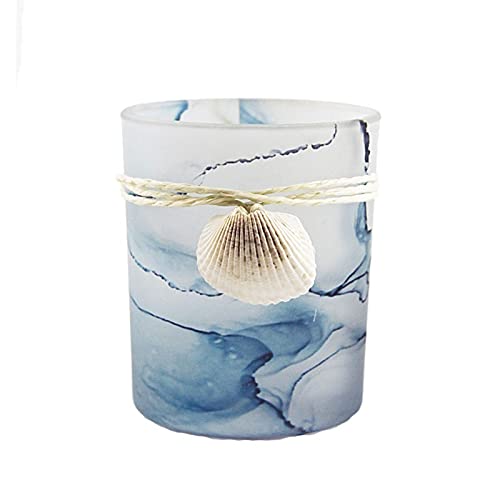 Nordic Glass Taper Candle Holders - Creative Shell Design Decorative Candle Stand for Living Room, Bedroom, Dining Table Centerpiece - Perfect for Romantic Dinners, Spa Nights & Holiday Decor (Color A)