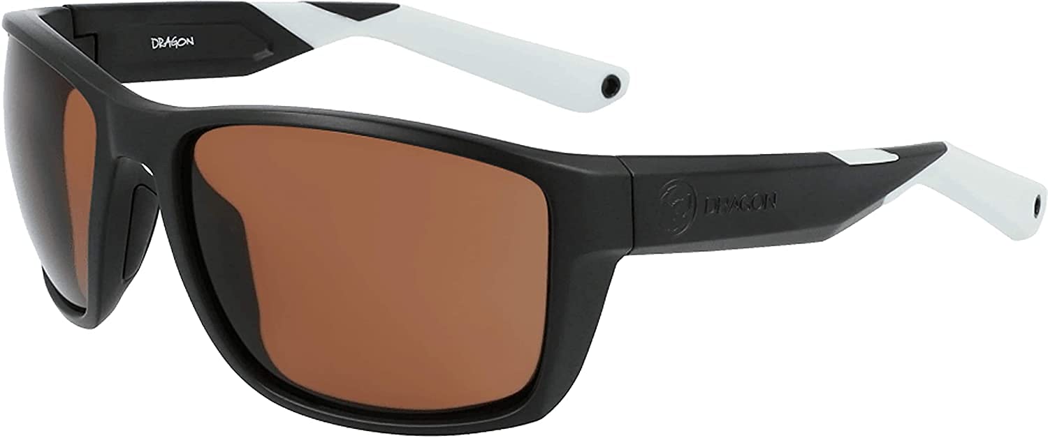 Dragon Men's Reel X Polarized Sunglasses UV400 Protection - Stylish Aviator Shades for Driving, Fishing & Outdoor Activities