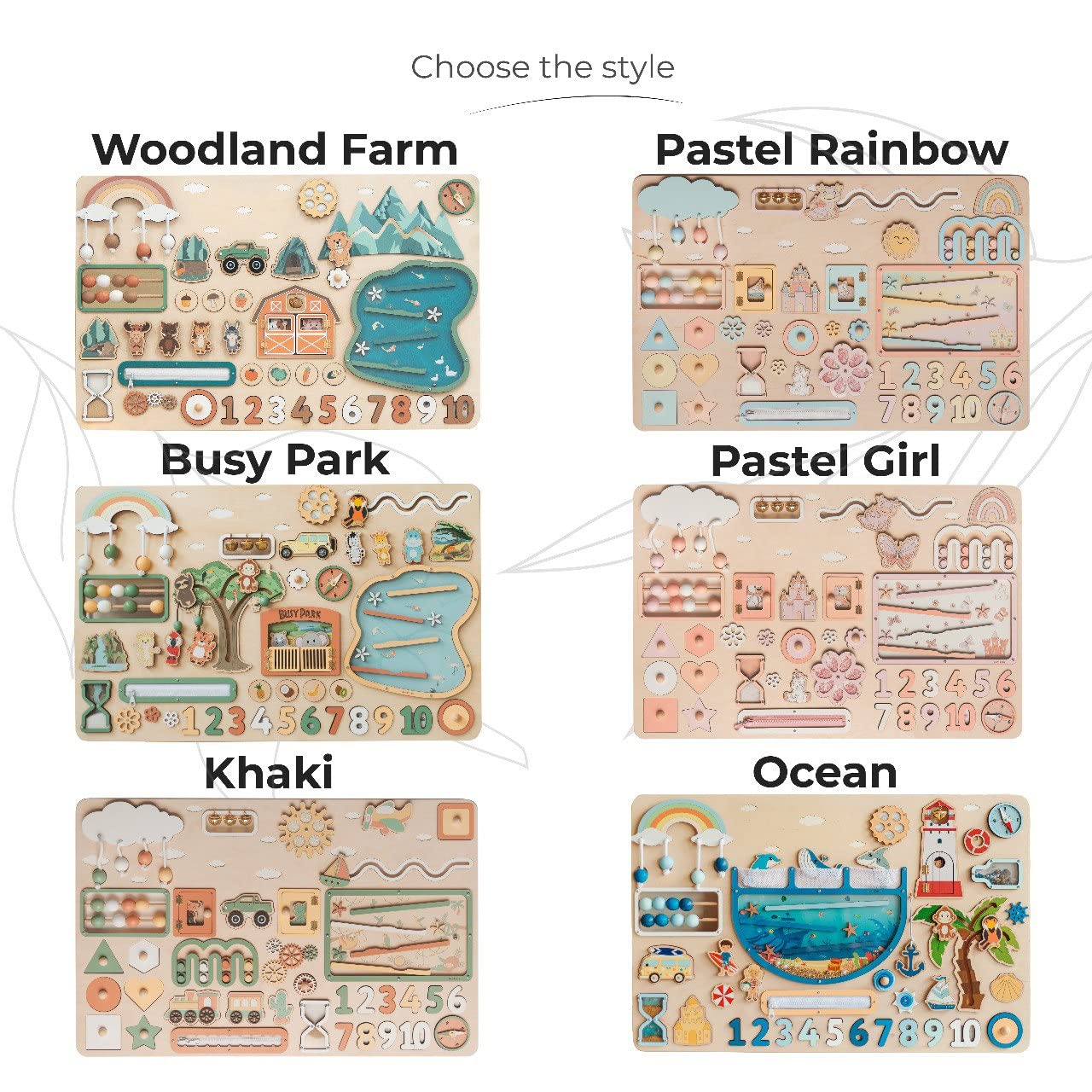 Custom Personalized Busy Board for Toddlers - Montessori Wooden Sensory Toy for 2 Year Old Girls & Boys - Best Birthday & Easter Gift for Kids - Perfect for Early Learning & Travel Entertainment