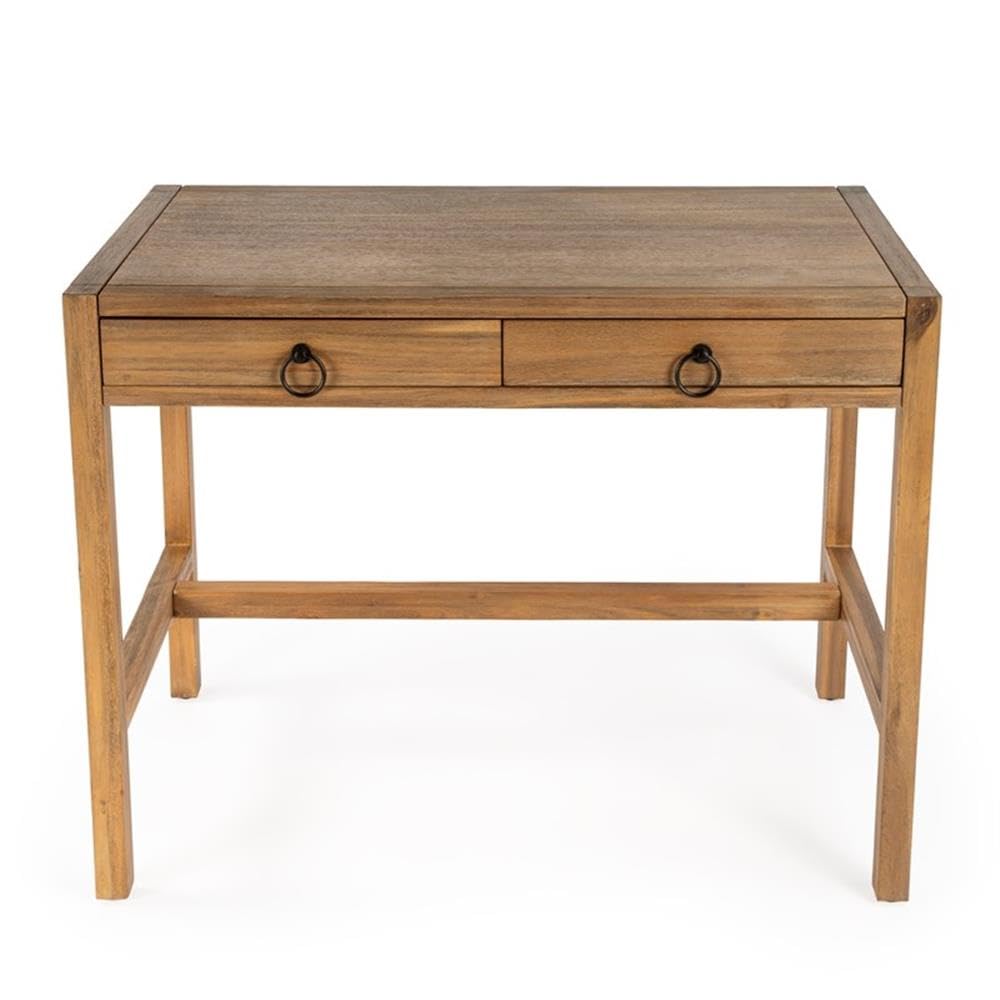 Beaumont Lane Solid Wood Writing Desk - Modern Home Office Furniture for Study & Work | Durable & Stylish Workspace Solution