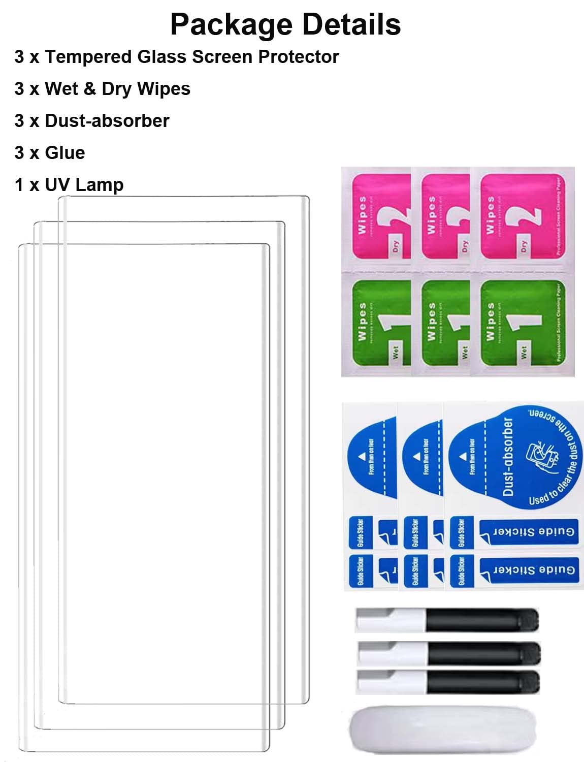 3-Pack Tempered Glass Screen Protector for Samsung Galaxy Note 10 Plus - 9H Hardness, Anti-Scratch, Bubble-Free - Perfect for Work & Travel