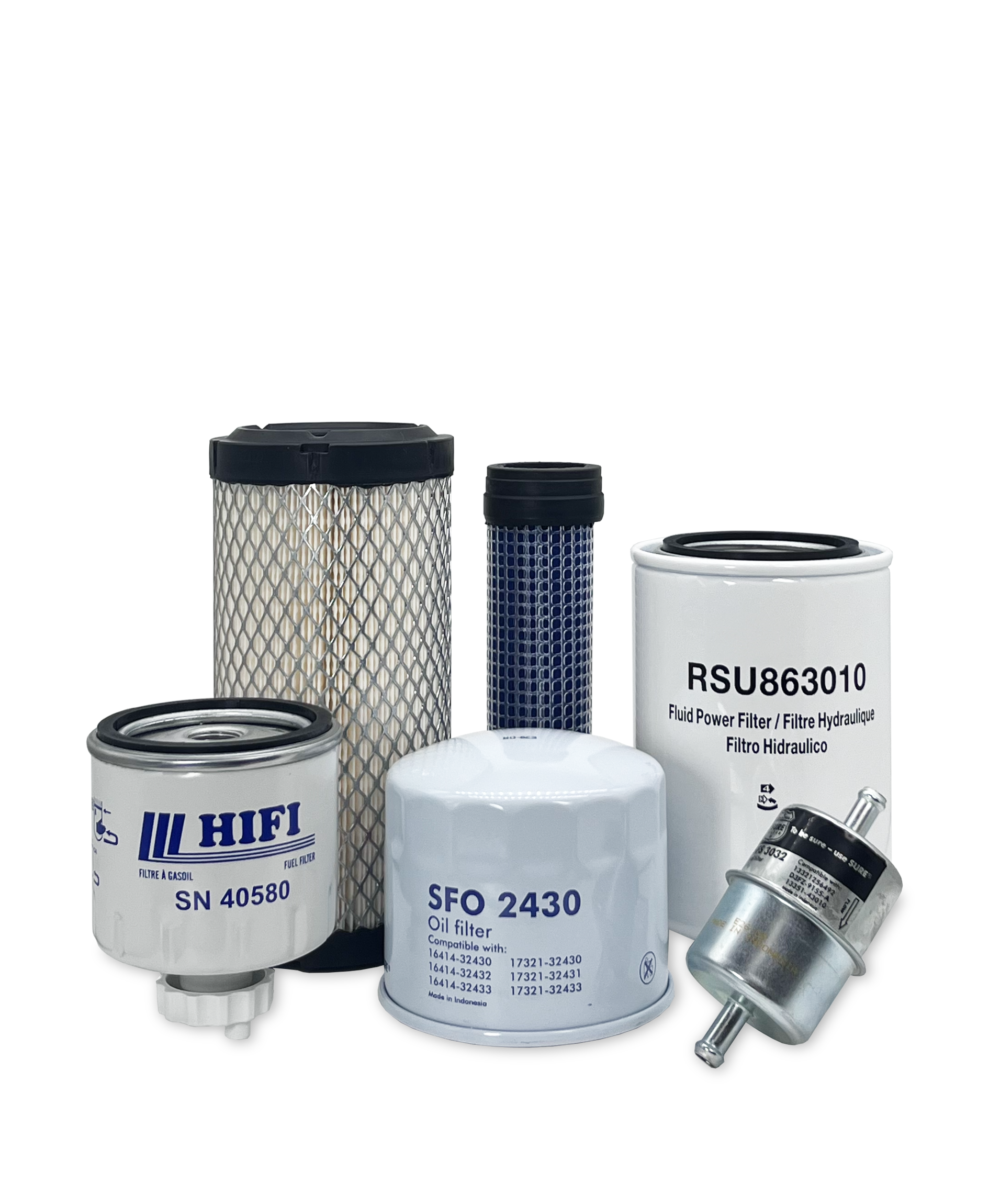 HERO® Maintenance Filter Kit for Toro 22328 DINGO TX 1000 Compact Utility Loader - Air Oil Fuel Filters Replacement - Perfect for Landscaping, Construction & Farm Equipment Maintenance