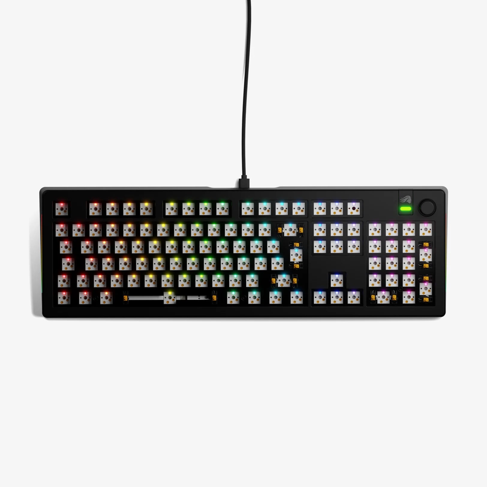 GMMK 3 60% Hot-Swappable Mechanical Gaming Keyboard Barebones Kit - Compact RGB Backlit for PC, Mac, Esports & Typing Enthusiasts