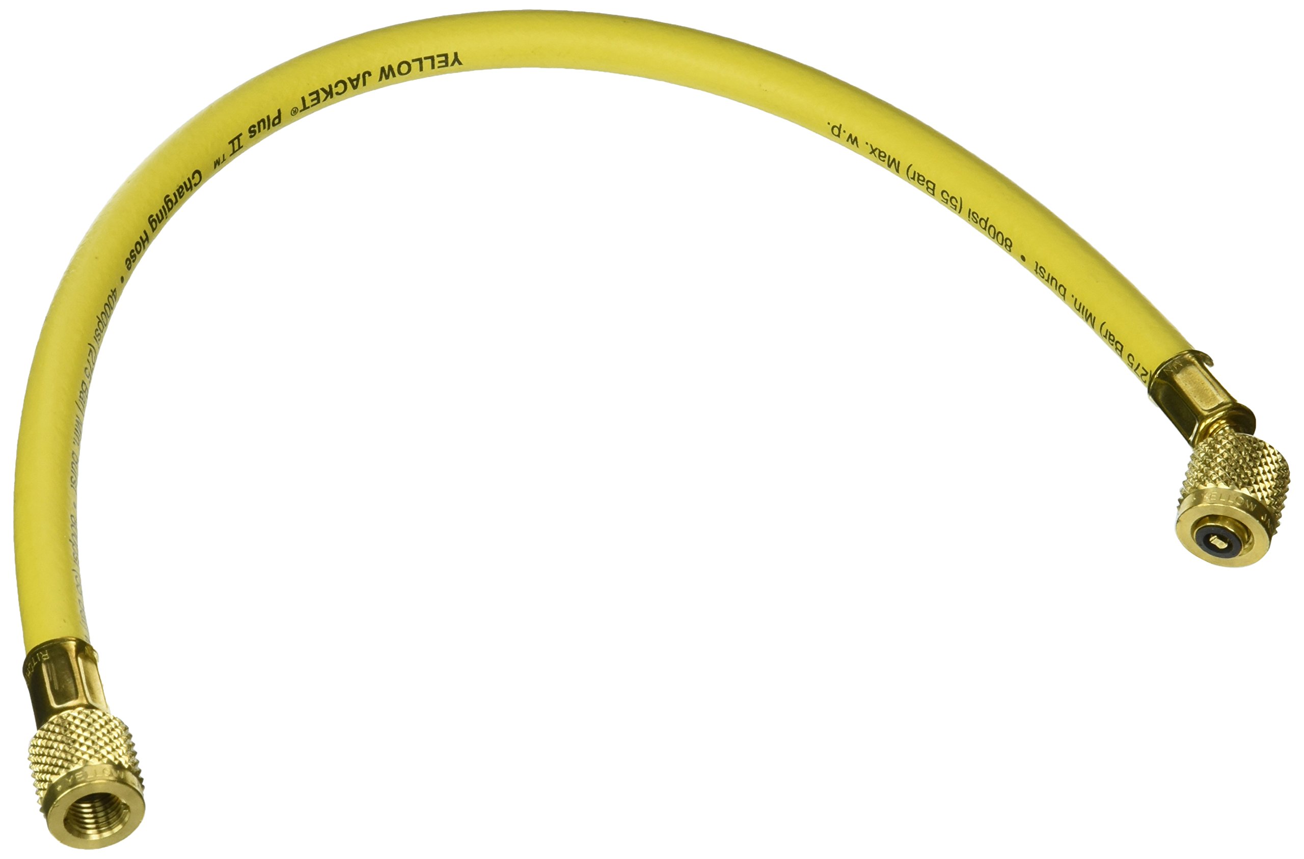 Yellow Jacket 21018 HAV-18 Premium Yellow HVAC Refrigerant Hose - Perfect for AC Repair, Refrigerant Recovery & HVAC System Maintenance