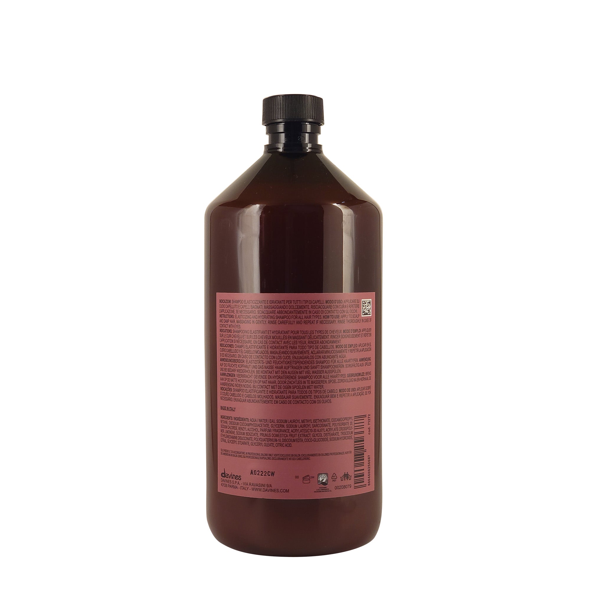 Davines Replumping Shampoo for Fine Hair - Volumizing & Thickening Shampoo with Natural Ingredients - Perfect for Daily Use at Home & Salon
