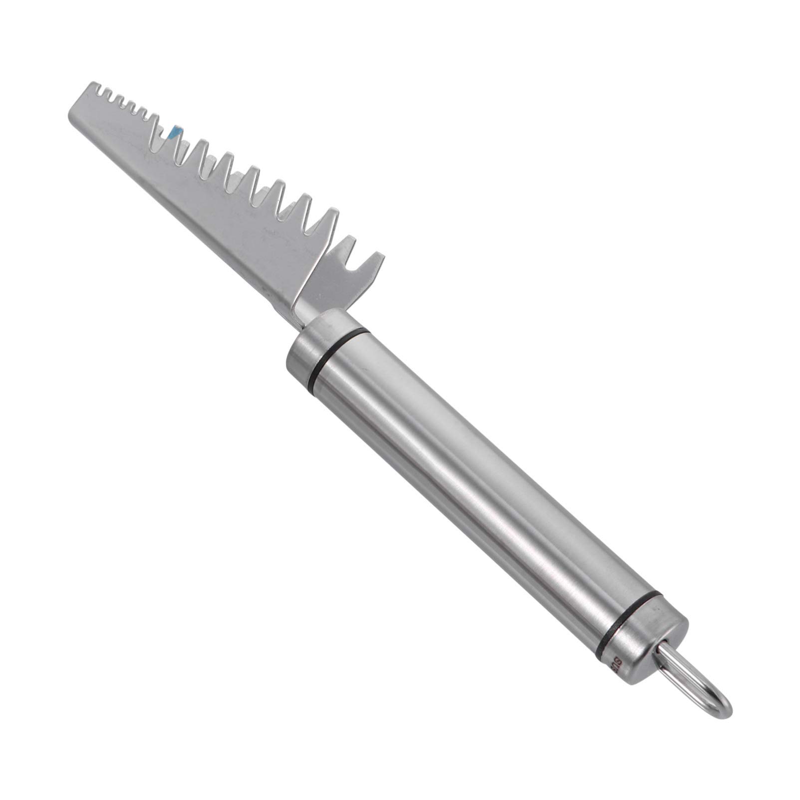 Hemoton Fish Scale Scraper - Stainless Steel Fish Scale Remover Tool with Ergonomic Handle for Kitchen, Camping & Outdoor Cooking - Perfect for Cleaning Salmon, Tilapia, Bass and Other Fish