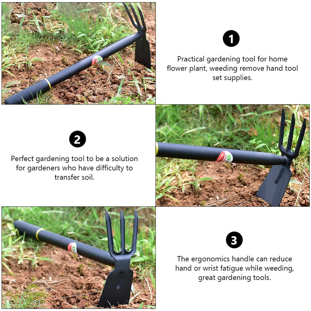 Premium Manganese Steel Hand Tiller & Cultivator - Manual Gardening Tool for Weeding, Digging & Soil Cultivation | Ideal for Home Gardens, Flower Beds & Vegetable Patches