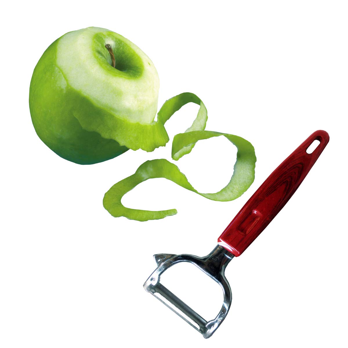 Premium Stainless Steel Fruit and Vegetable Peeler - Ergonomic Kitchen Tool for Peeling Apples, Potatoes, Carrots | Perfect for Home Cooking, Meal Prep & Camping