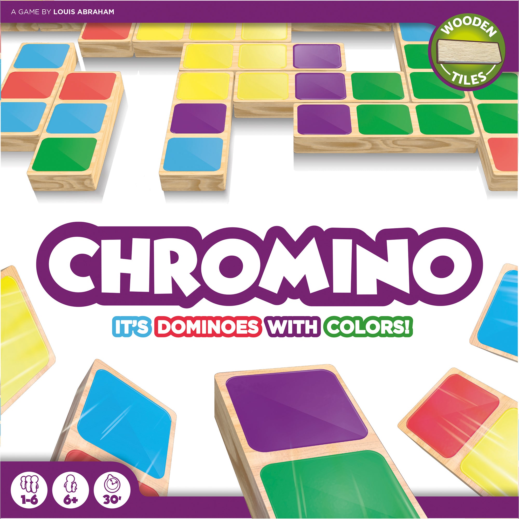 Chromino 1 - Classic Color Matching Domino Game for Family & Friends | Perfect for Game Nights, Parties, and Educational Activities