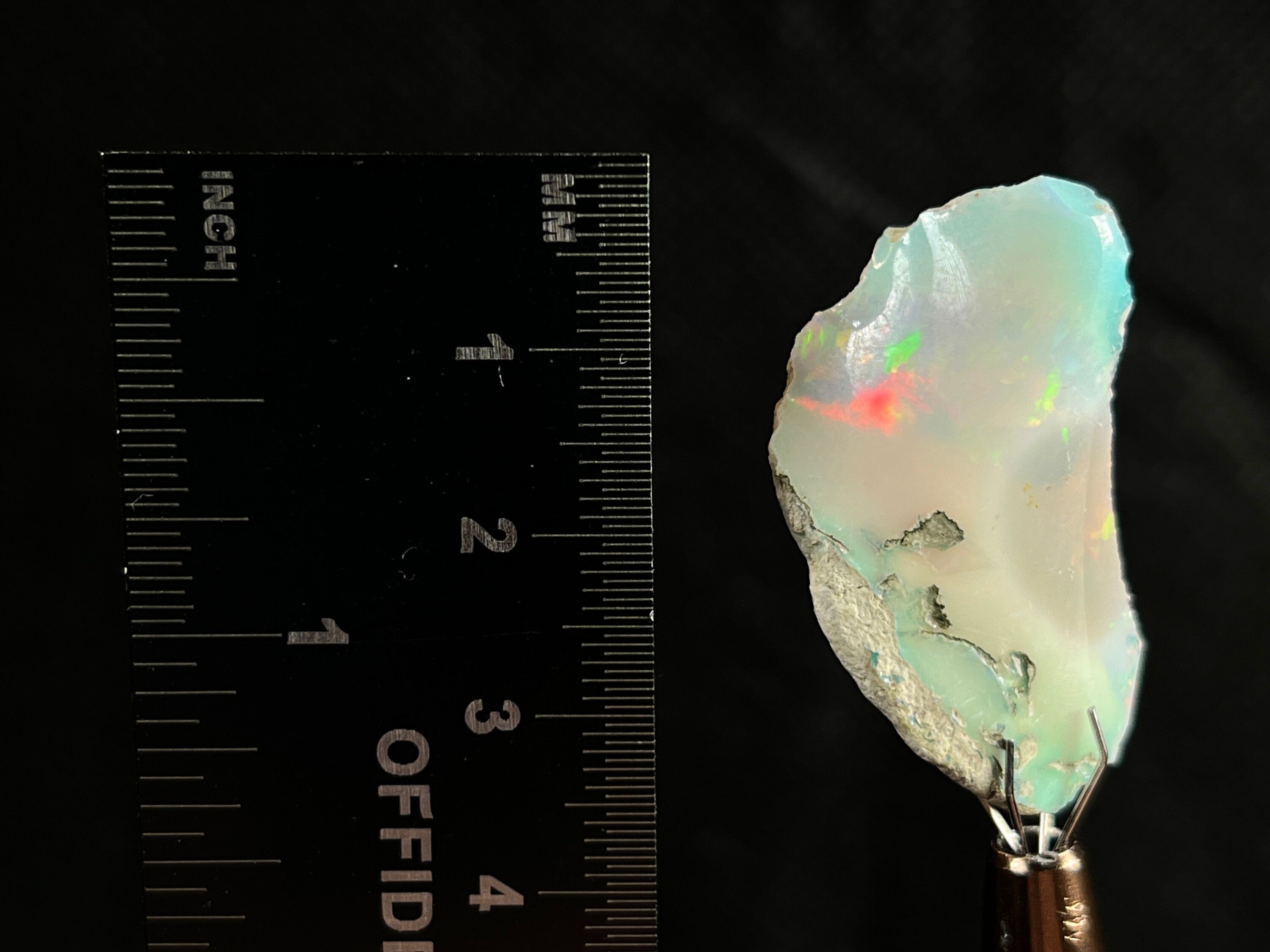 Natural 4A Welo Opal Raw Crystal - Premium Cutting Grade Opal Gemstone, October Birthstone (50143) for Jewelry Making, Healing Crystals & Collectibles