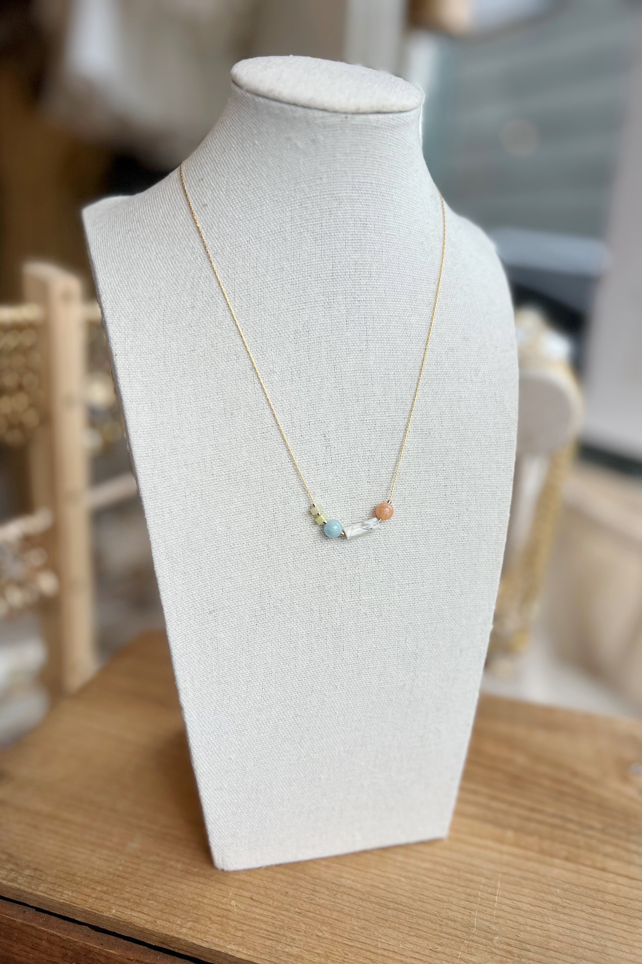 Elegant Snake Chain Beaded Necklace for Women - Dainty Lightweight Gold/Silver Layering Jewelry - Perfect for Everyday Wear, Date Nights & Special Occasions
