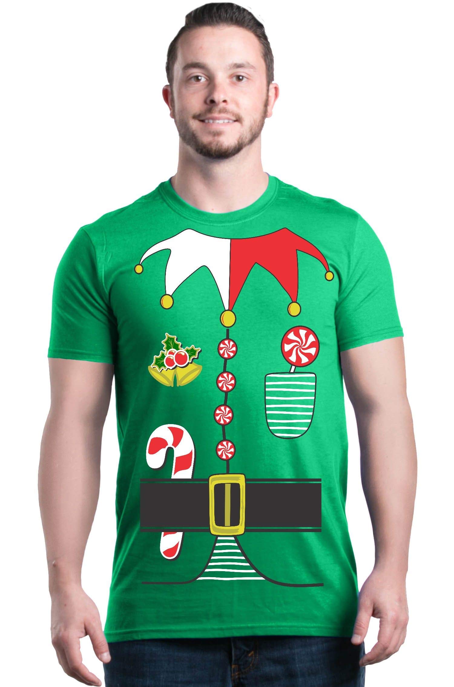 Elf Costume Christmas Holiday T-Shirt - Fun Festive Xmas Apparel for Parties & Gifts