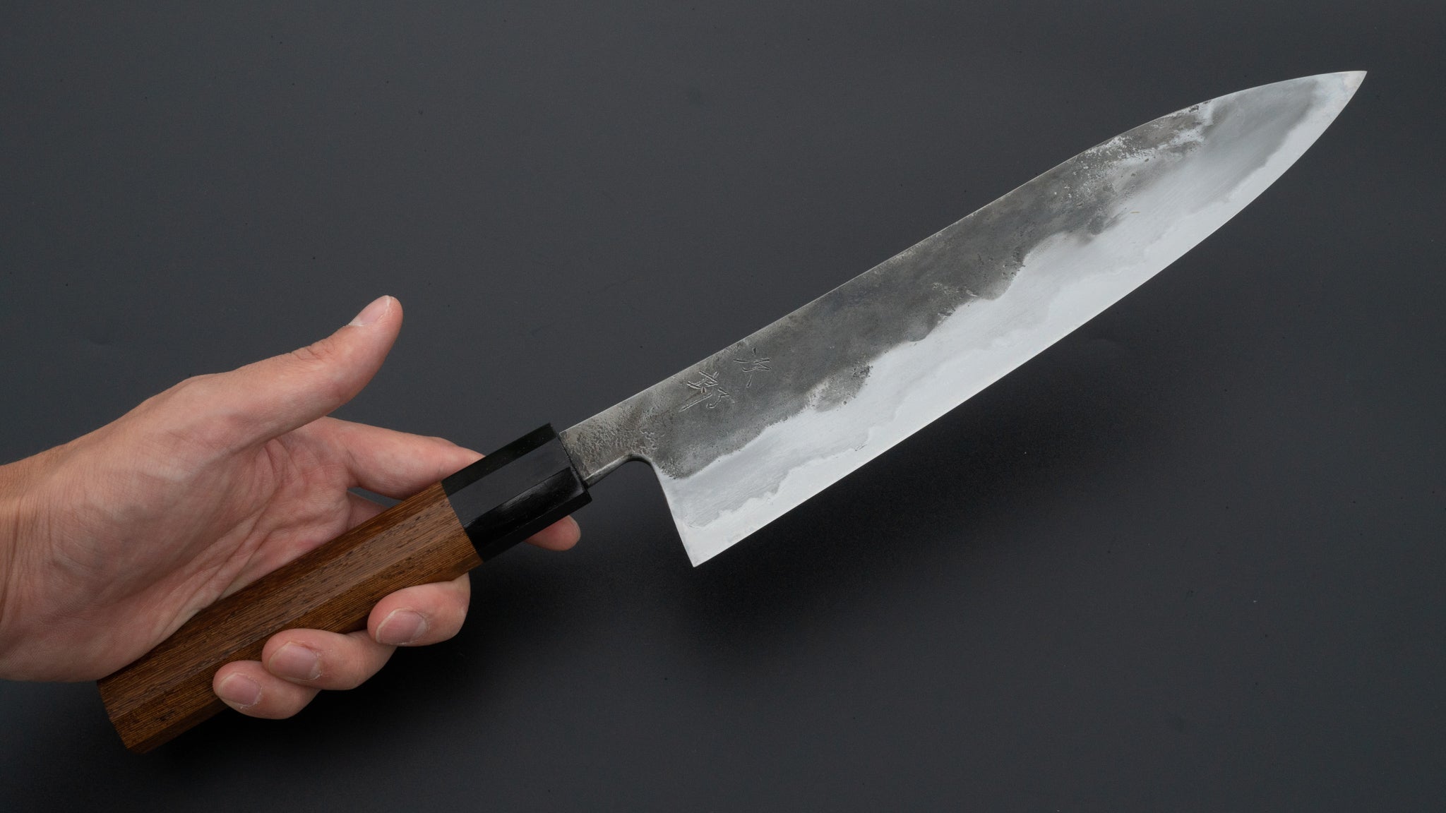 Premium Jiro Tsuchime Wa Gyuto 240mm Japanese Chef Knife with Tagayasan Handle - Perfect for Sushi, Meat Cutting & Professional Kitchen Use