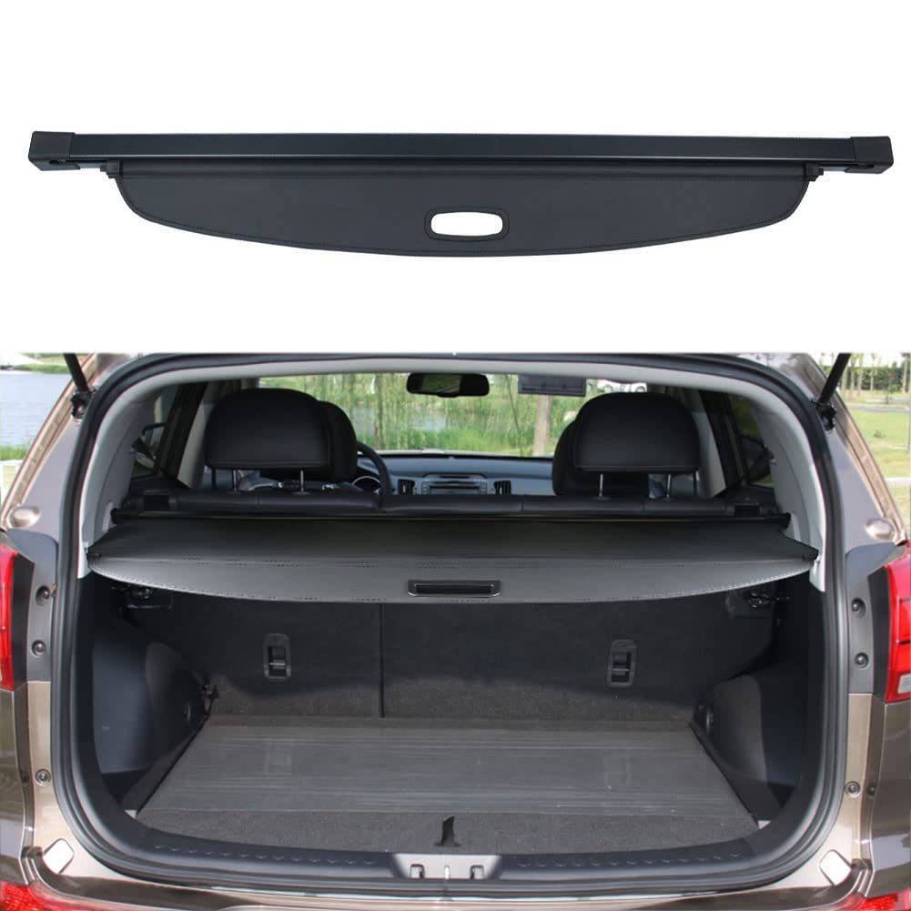 Kia Sportage Cargo Cover 2011-2016 | Black Trunk Shade & Luggage Security Protector | Perfect for Road Trips & Grocery Hauling