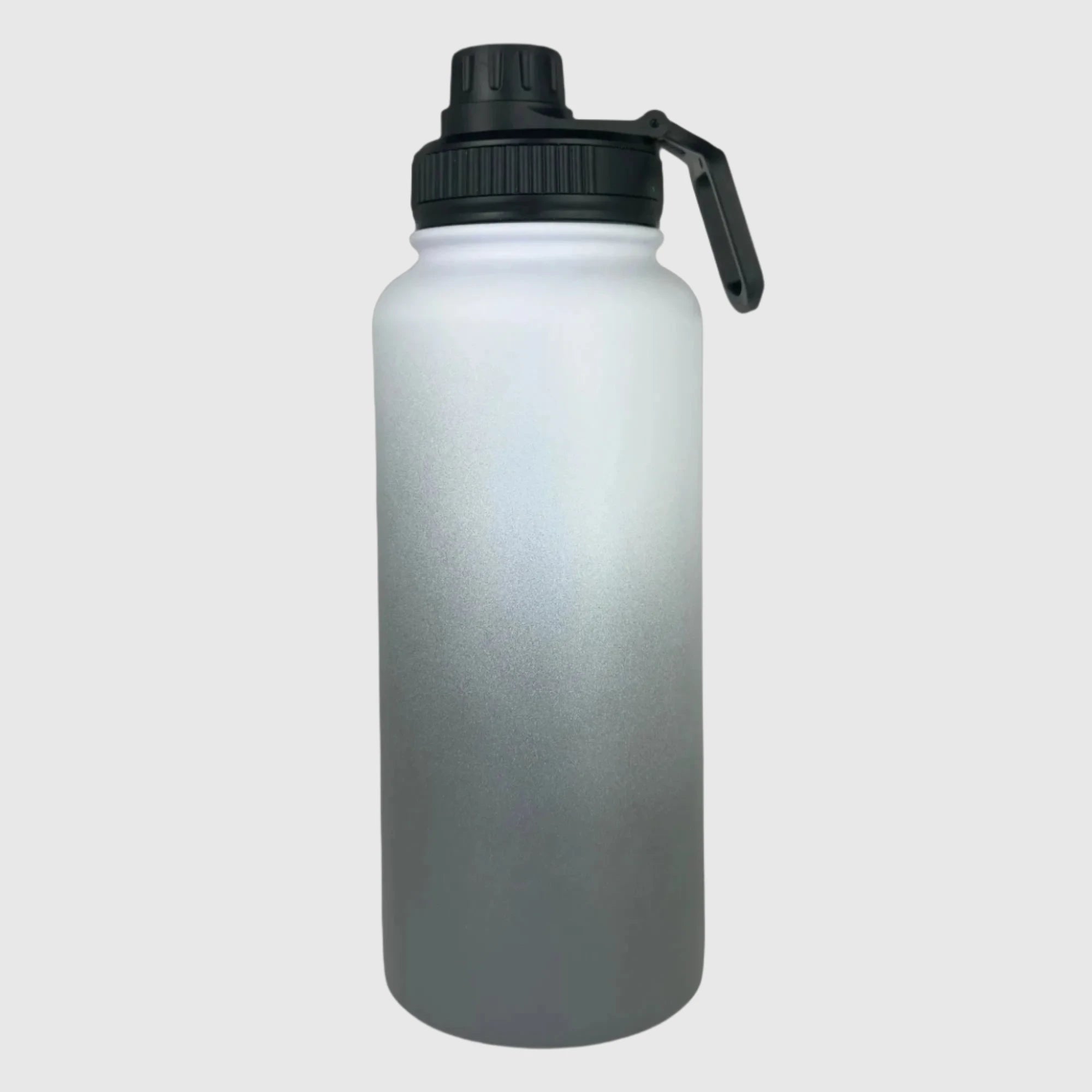 Premium Misty Grey Insulated Stainless Steel Water Bottle - 32oz (950ml) - Keeps Drinks Cold 24Hrs & Hot 12Hrs - Perfect for Gym, Hiking, Office & Outdoor Activities
