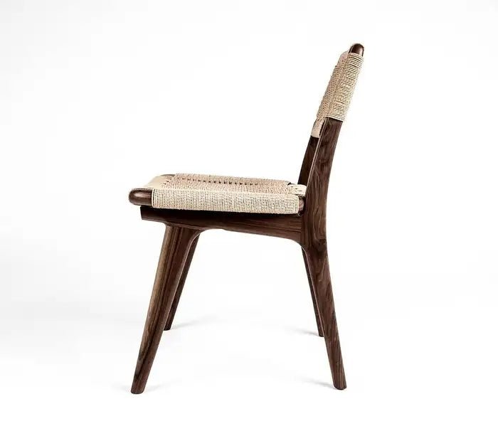 Handmade Woven Danish Cord Dining Chair - Mid Century Modern Design | Stylish & Comfortable Seating for Dining Room, Kitchen, or Office