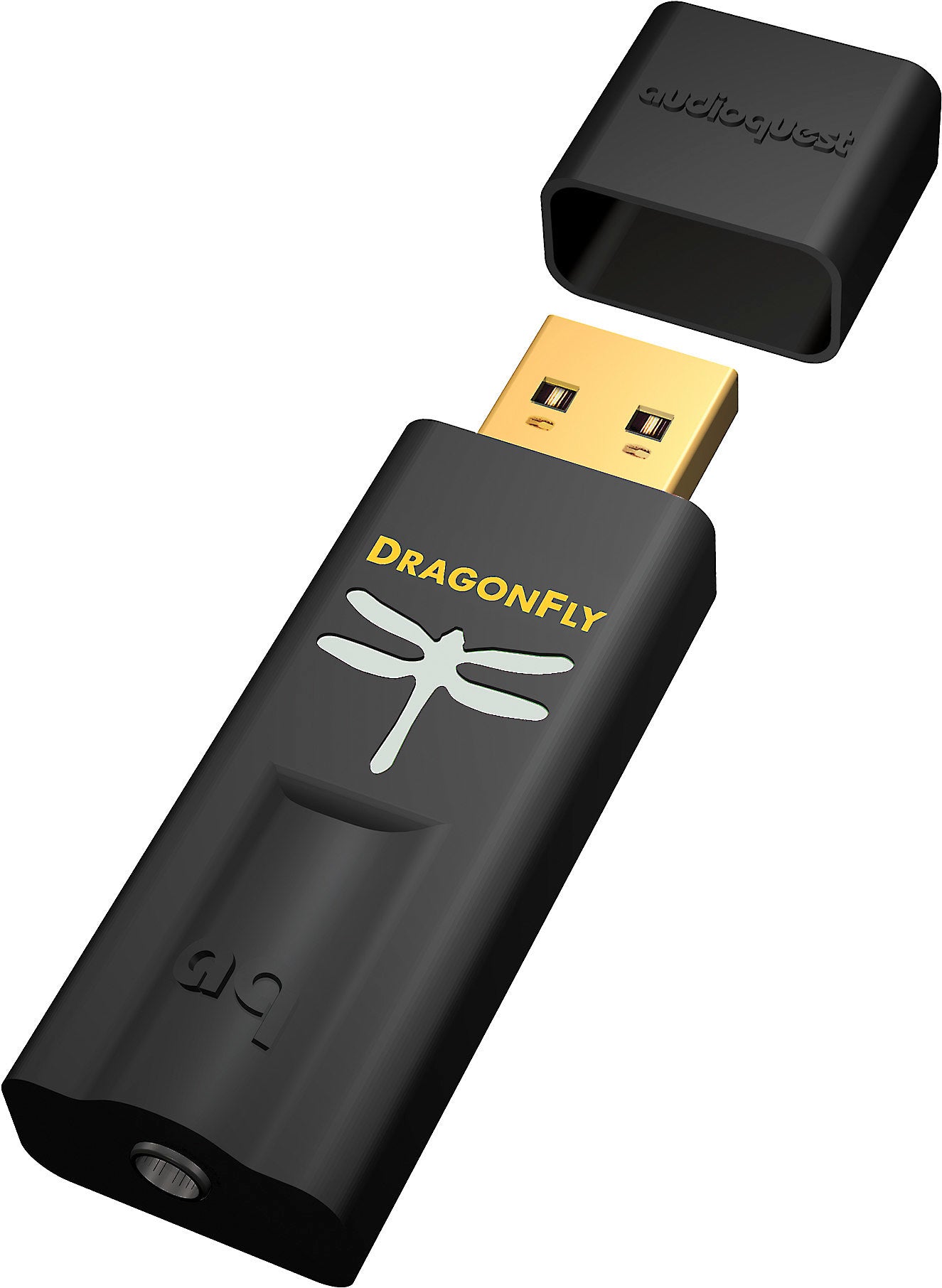 AudioQuest Dragonfly Black Portable Headphone Amplifier & DAC - High-Resolution USB Audio for iPhone, Android, PC & Mac - Perfect for Travel, Studio Recording & Audiophile Listening