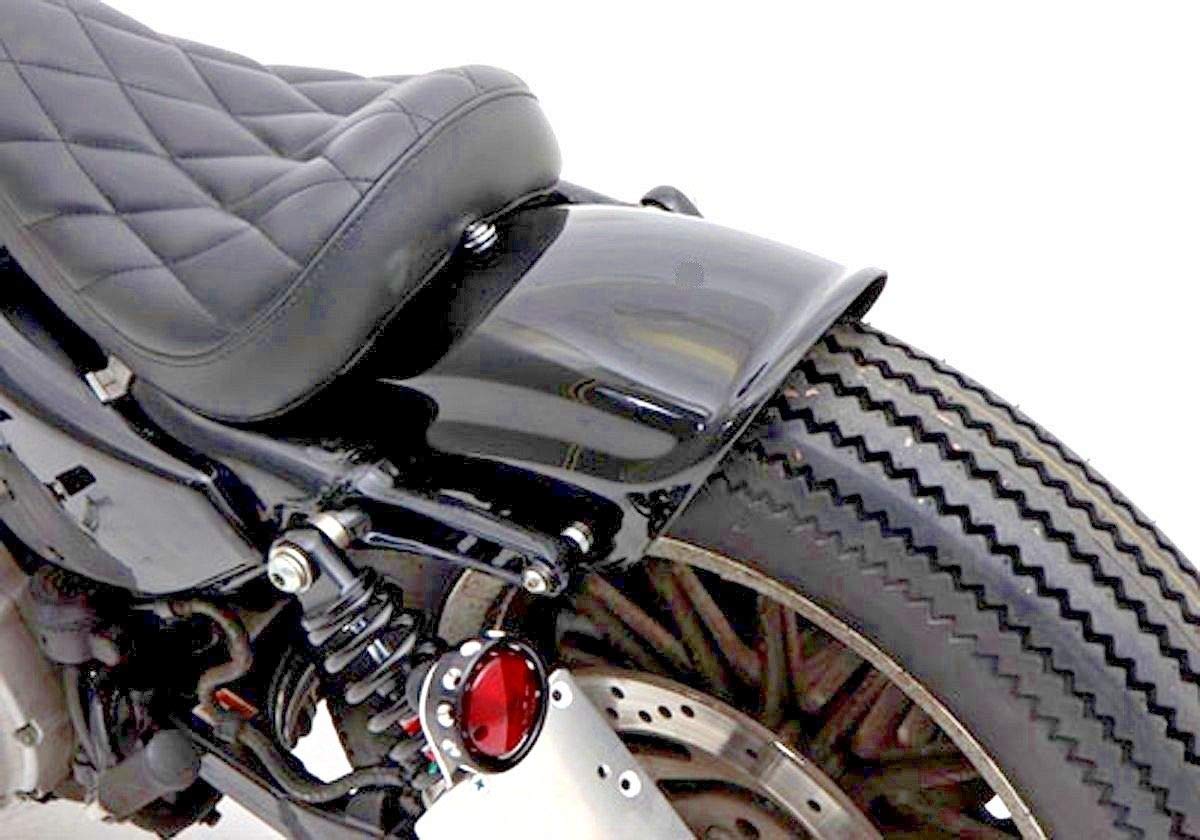 Harley Davidson Sportster XL 48 Iron 883 72 Short Bobber Rear Fender (2007-2009) - Custom Motorcycle Accessory for Urban Riding & Cafe Racer Style