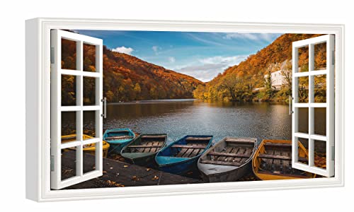 Colored Row Boats