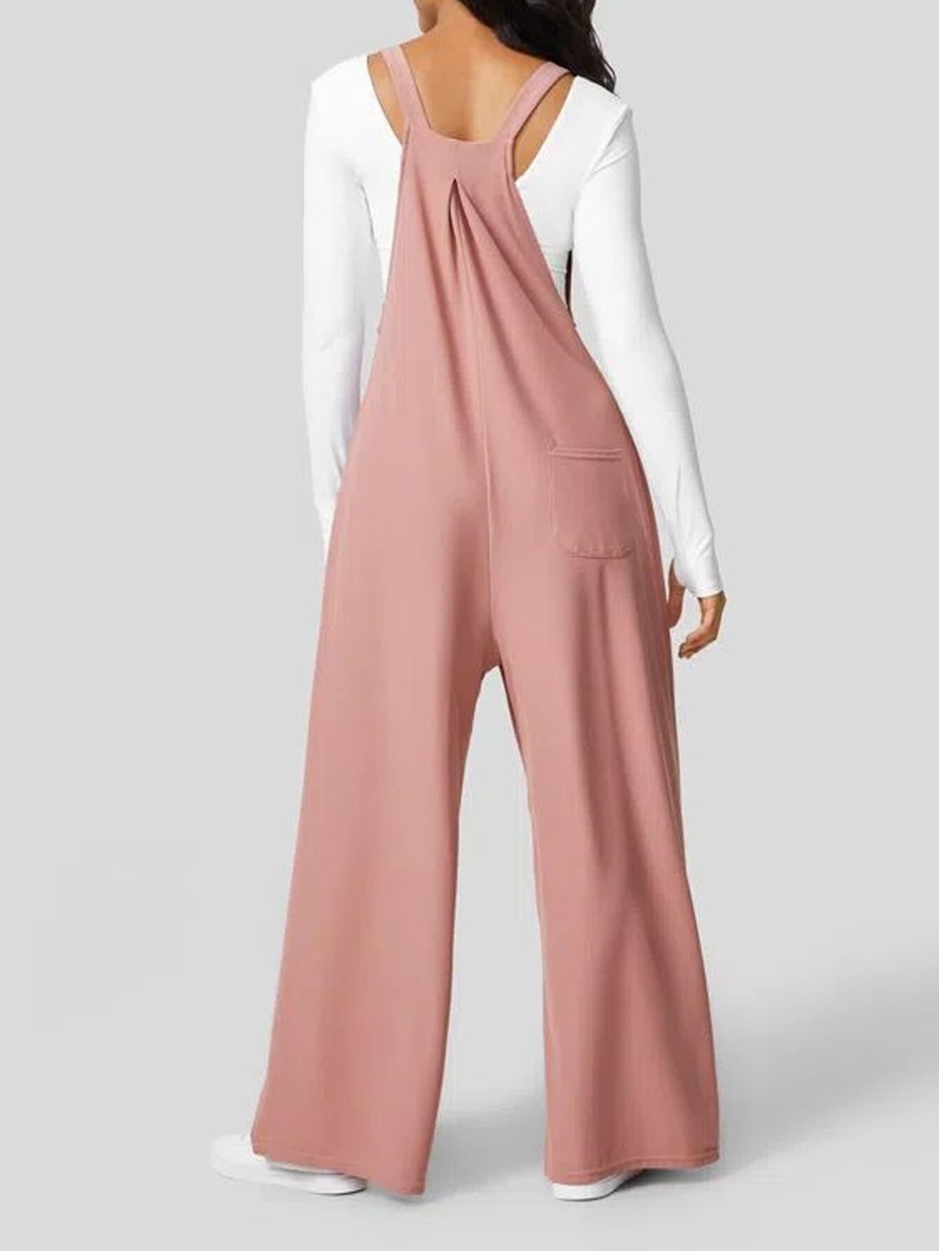 Women's Romper Jumpsuit 2024 - Spring Waffle Knit Fabric, Comfortable Bib Overalls with Elegant Cuts | Casual Outfit, Summer Beach Wear, Street Fashion