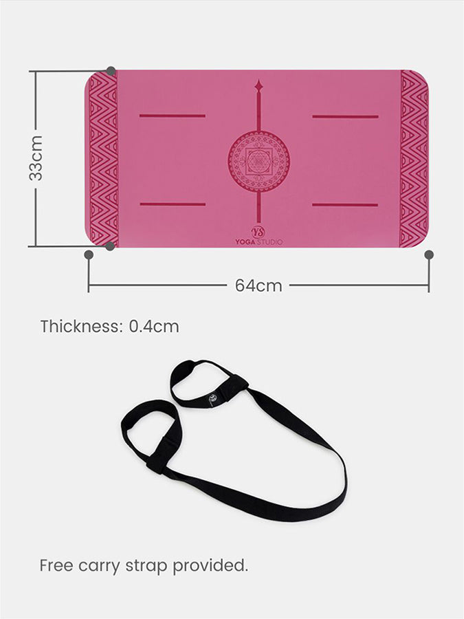 Non-Slip Yoga Knee Pad - The Grip Mini Mandala Mat for Yoga, Pilates & Meditation | Comfortable Cushion for Hard Floors | Perfect for Home Studios, Gyms & Outdoor Practice