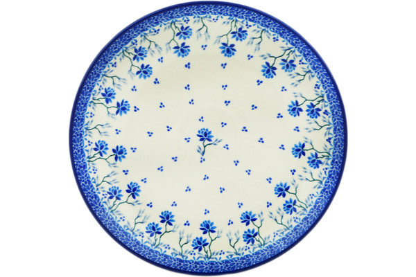 10-Piece Blue Grapevine Dinner Plate Set - Elegant Porcelain Plates for Everyday Dining, Parties & Home Decor | Dishwasher & Microwave Safe