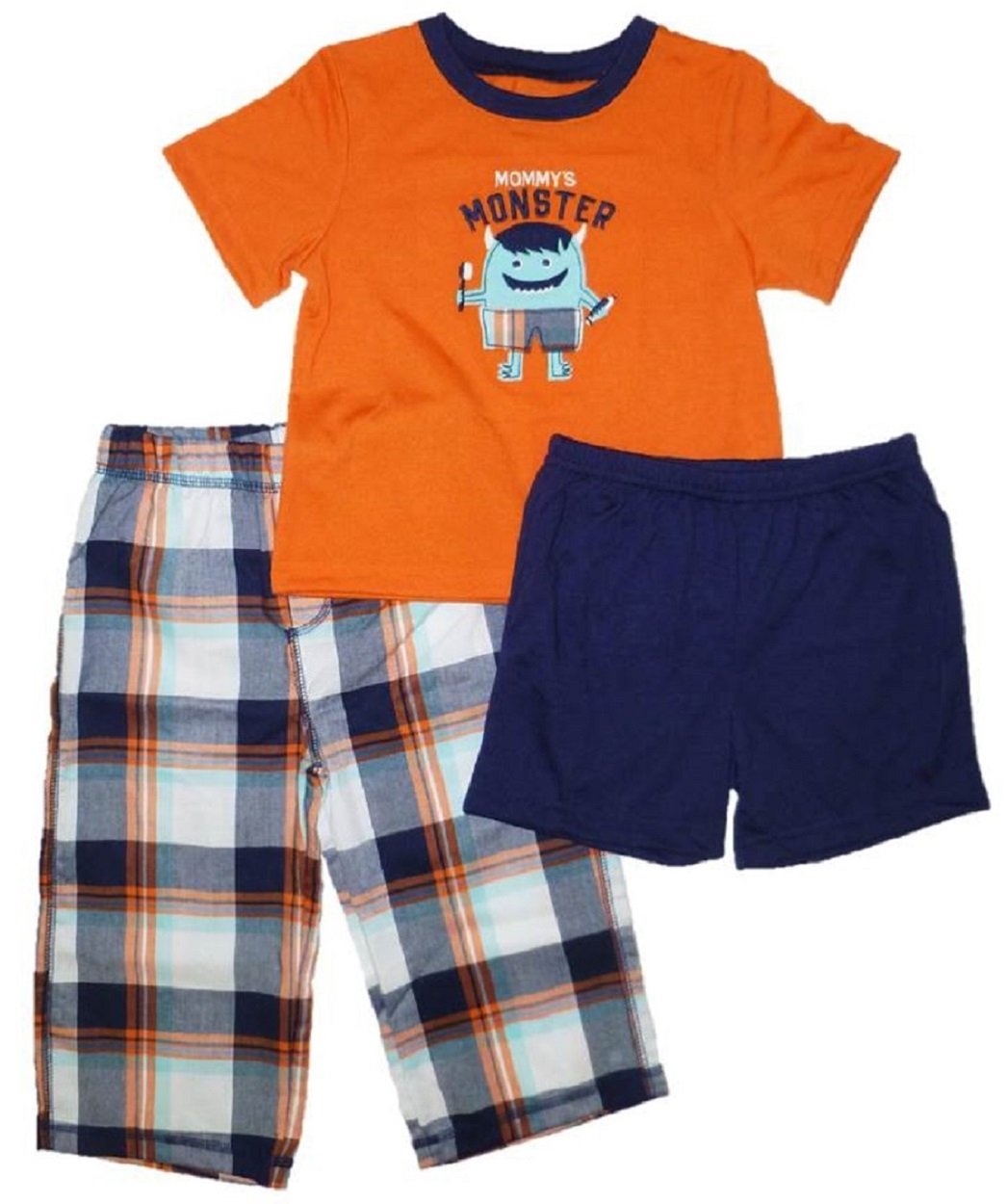 Carters 3-Piece Mommy's Monster Pajama Set for Toddlers - Soft Cotton Kids Pajamas with Fun Monster Print - Perfect for Bedtime & Family Matching Outfits