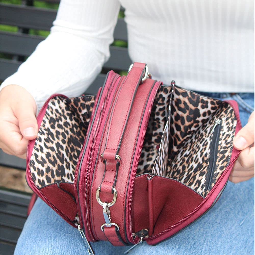 K. Carroll Kelsey Crossbody Bag for Women - Stylish Leather Shoulder Purse with Adjustable Strap, Perfect for Work, Travel & Everyday Use