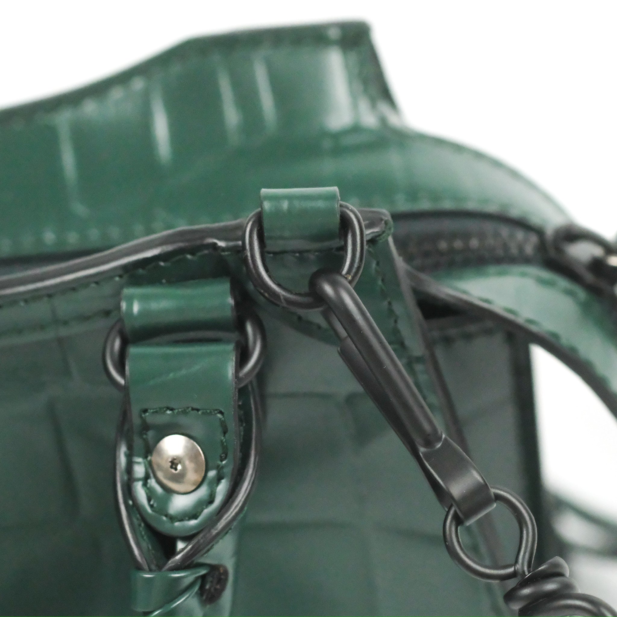 Balenciaga Mini Neo Classic City Bag - Green Crocodile Embossed Leather Crossbody Bag for Women | Perfect for Everyday Use, Parties & Travel