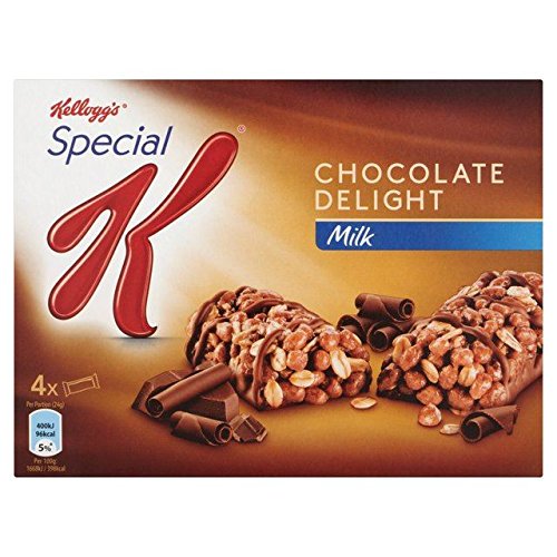 Kellogg's Special K Milk Chocolate Chewy Delight Bars - 4 Pack (24g Each) | Healthy Breakfast Snack for Weight Loss & On-the-Go Energy