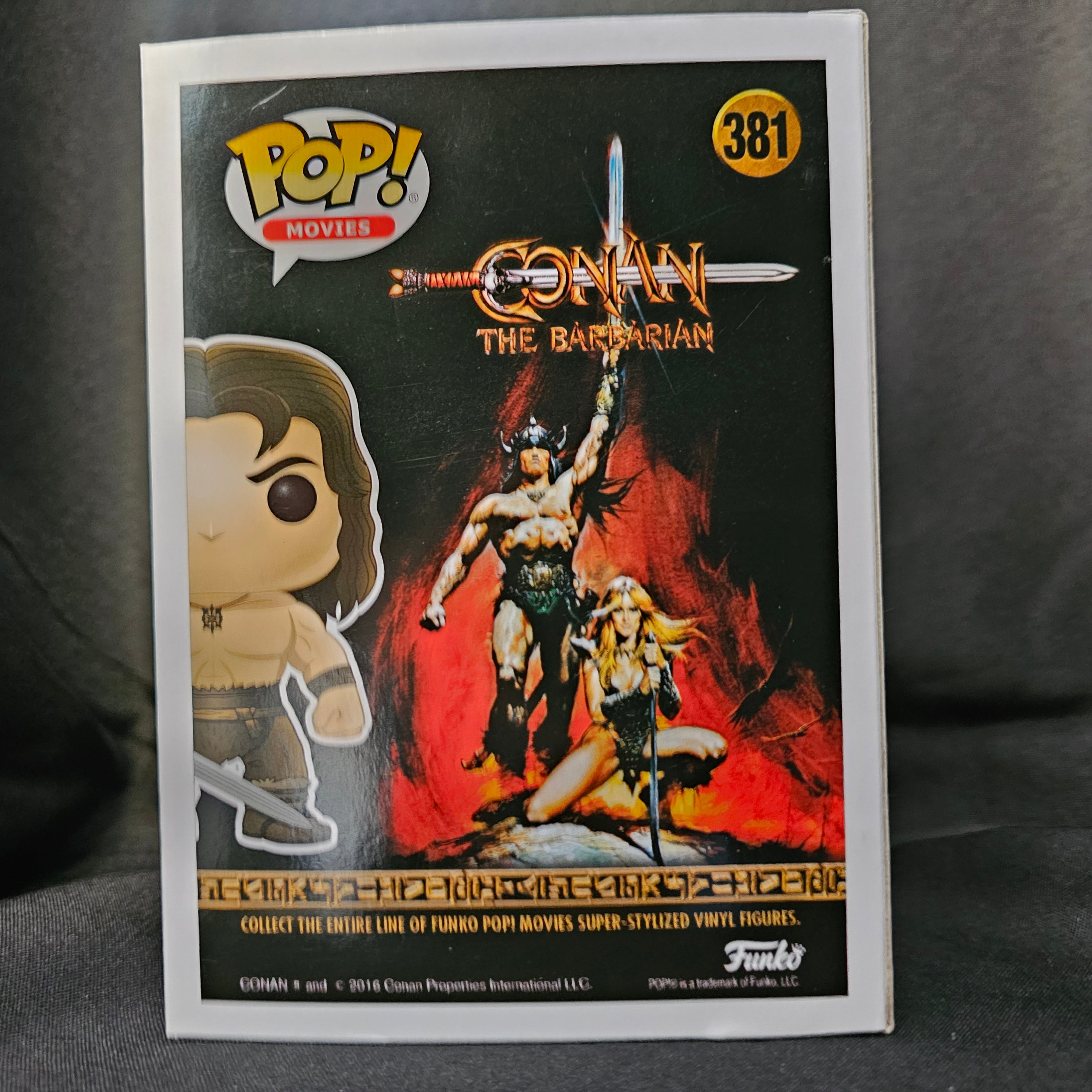 Conan the Barbarian Pop! Vinyl Figure - Bloody Exclusive Edition #381 | Collectible Action Figure for Fans & Movie Merchandise Displays