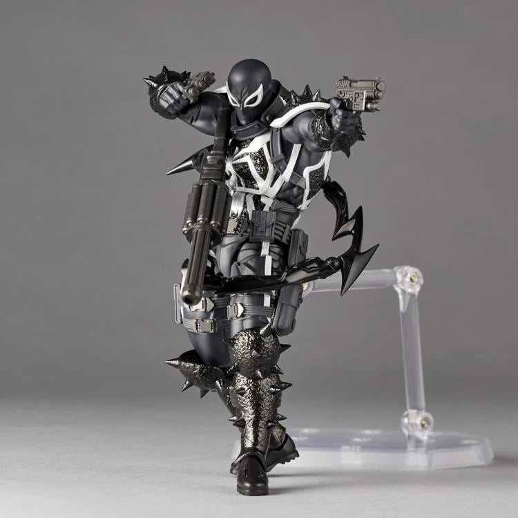 Amazing Yamaguchi Revoltech Agent Venom Action Figure NR023 - Highly Articulated Collectible for Marvel Fans, Display & Photography