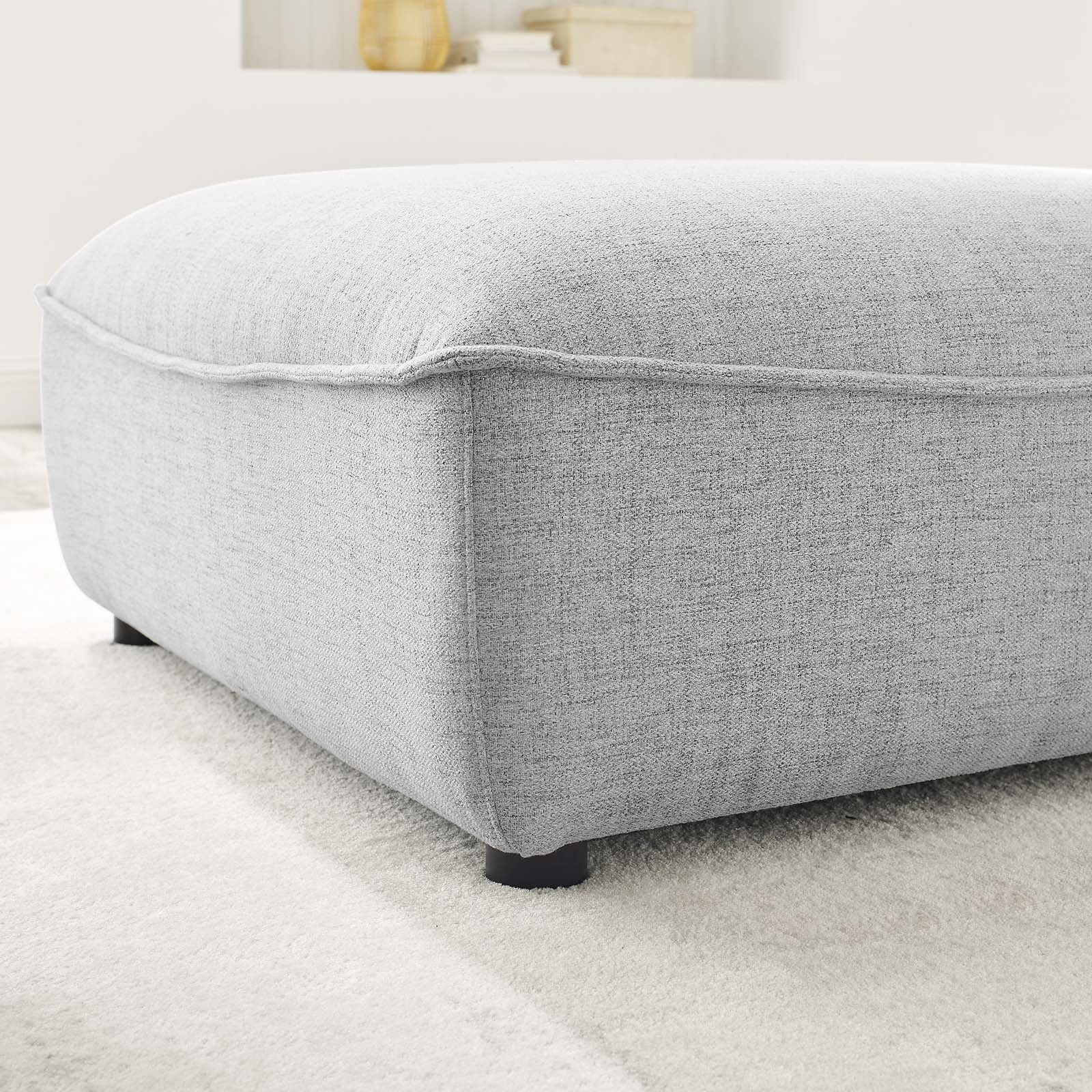 Comfortable Sectional Sofa Ottoman with Storage - Modern Living Room Furniture for Small Spaces | Perfect for Apartments, Lounges, and Family Gatherings