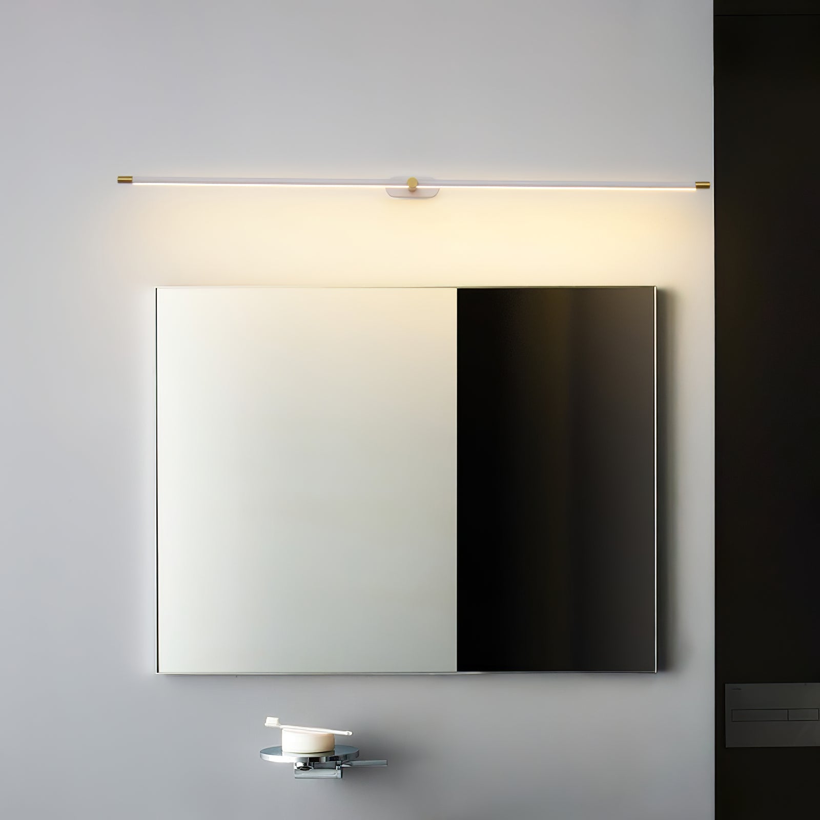 Minimalist Linear Wall Lamp - Modern LED Light Fixture for Bedroom, Living Room & Office - Sleek Design with Adjustable Brightness - Perfect for Ambient Lighting and Home Decor