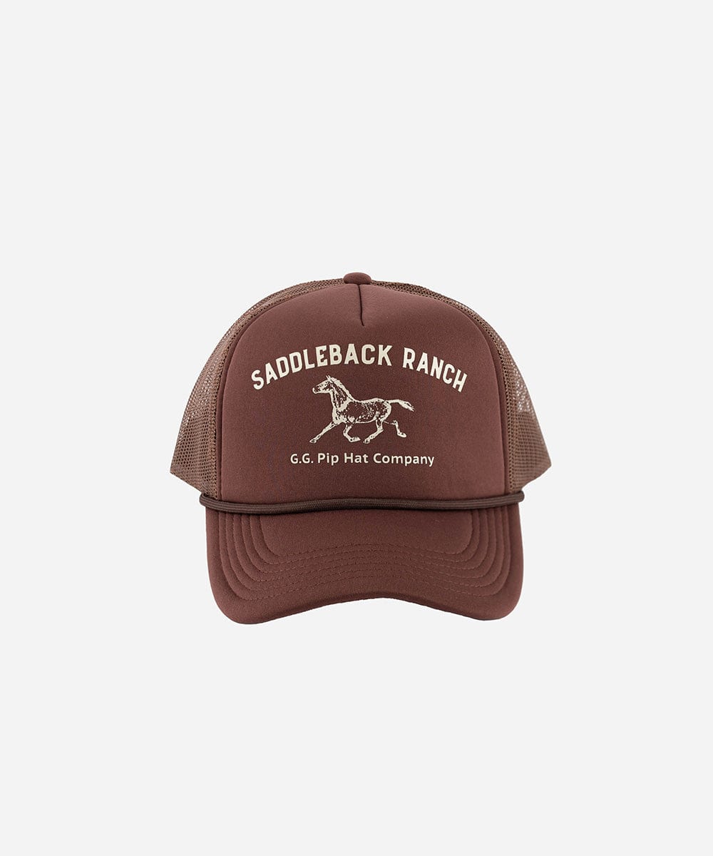 Premium Saddleback Ranch Trucker Hat - Durable Mesh Back & Adjustable Fit - Perfect for Outdoor Adventures, Rodeos & Country Lifestyle