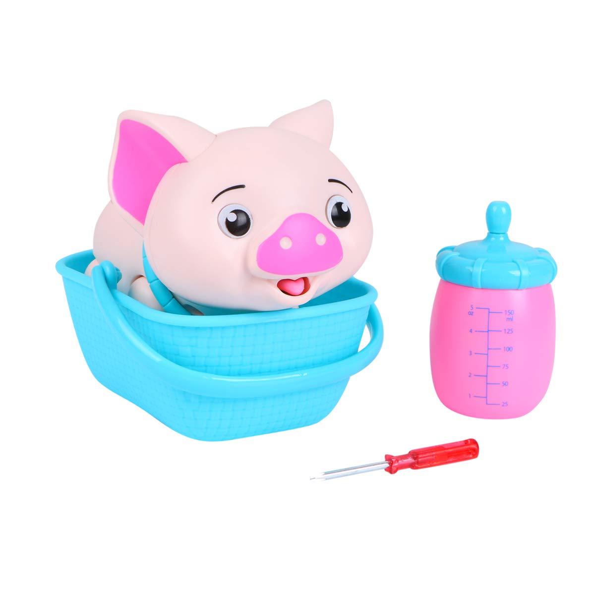 NUOBESTY Interactive RC Robot Pig Toy - Smart Puppy with Drinking Milk Function, Fun Educational Pet Toy for Kids & Children | Perfect for Playtime, Learning & Family Bonding