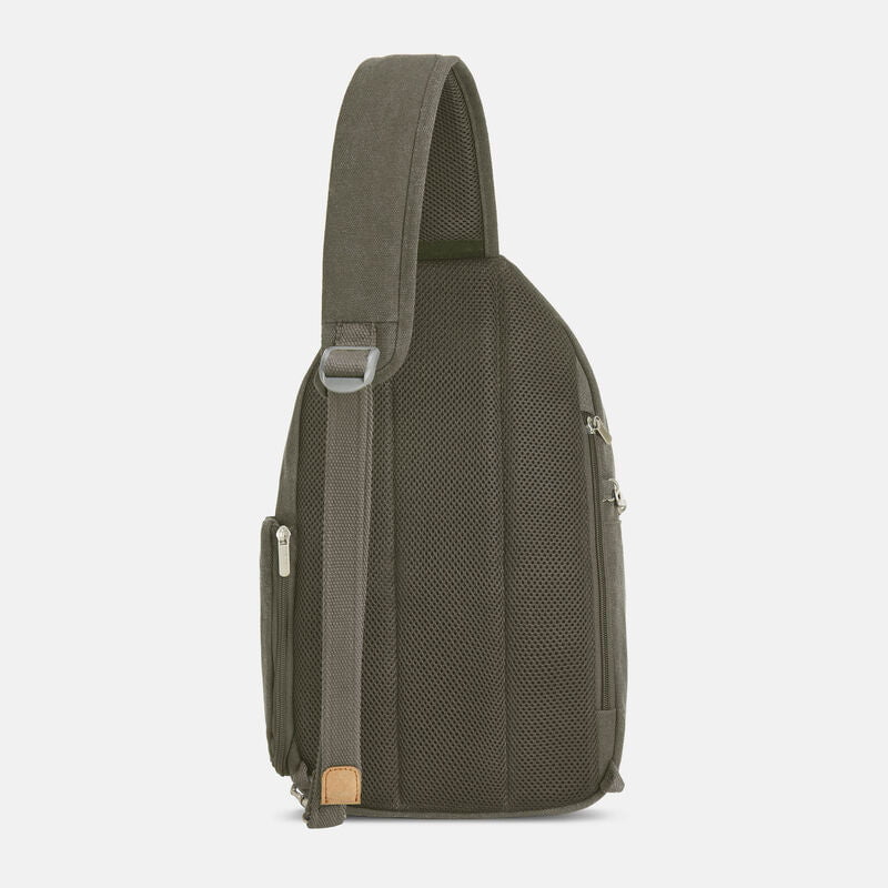 Travelon Anti-Theft Heritage Sling Bag - Secure Crossbody Purse for Women & Men - Perfect for Travel, Commuting & Everyday Use